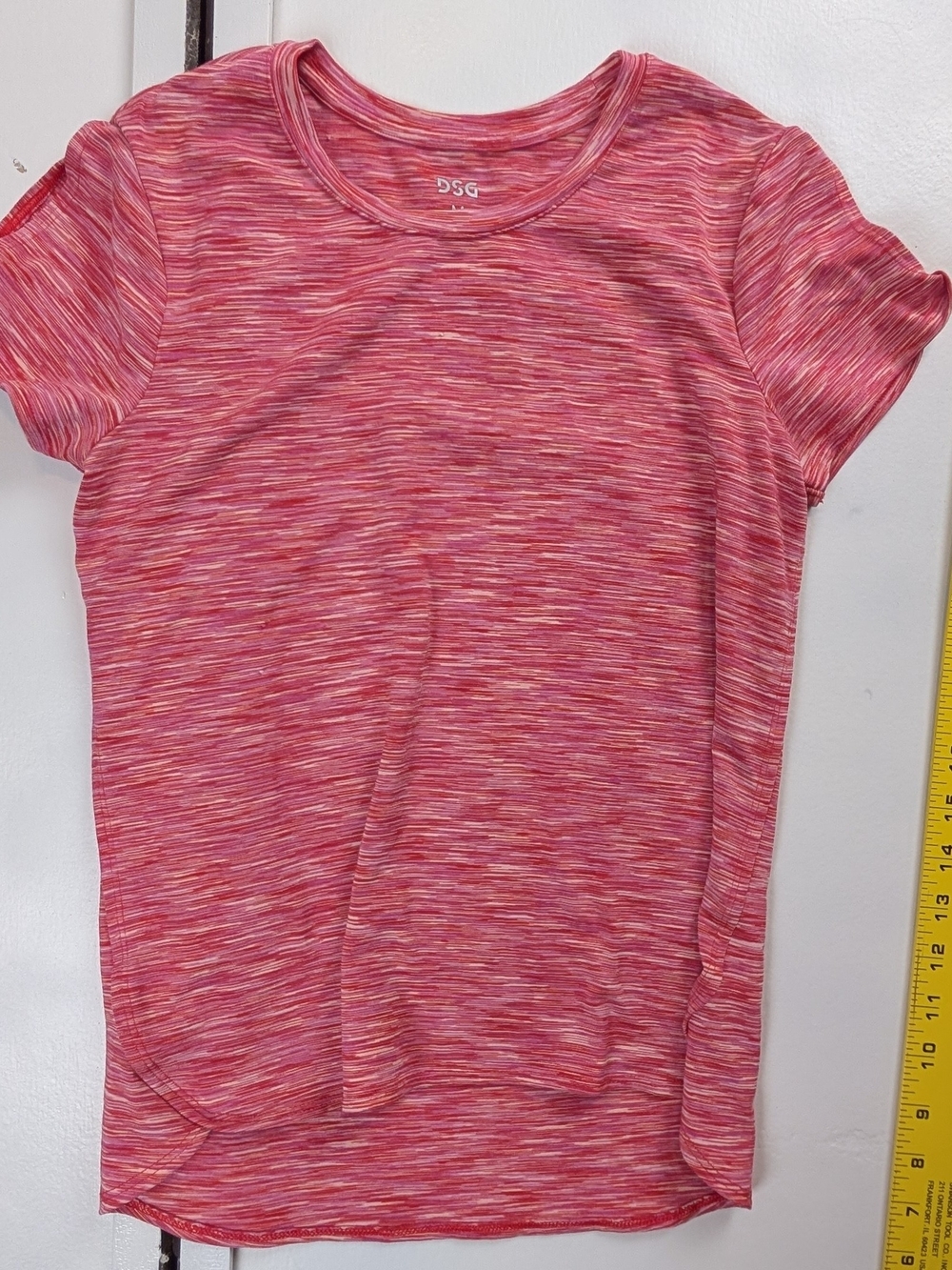DSG Pink Space-Dyed Short Sleeve Tee